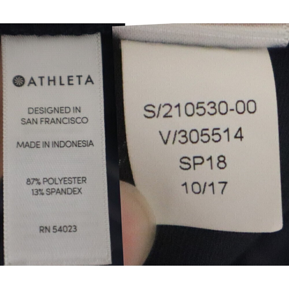 Athleta Blue Midtown Size 0 Stripe Ankle Pull On Athleisure Pants Trouser Office - Picture 14 of 16